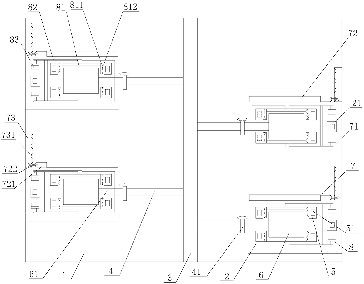 Casting nut mould applicable to various shapes