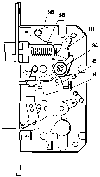 Backing preventing lock body mechanism and touch type door lock