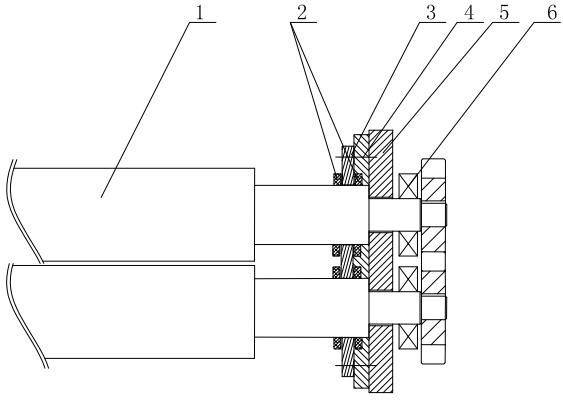 Sealing device of rubber roller bearing