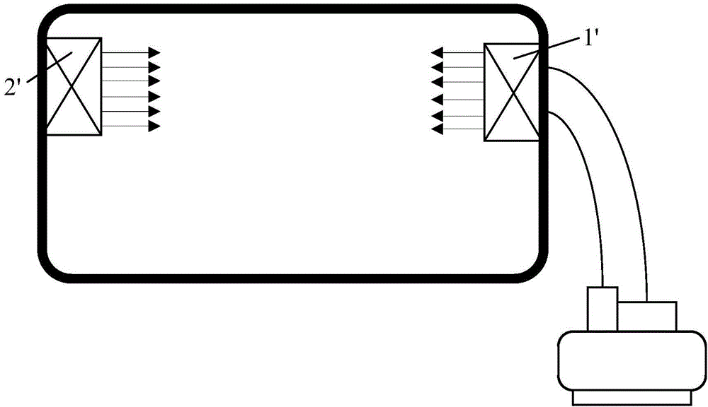 Device for high and low temperature shock tests