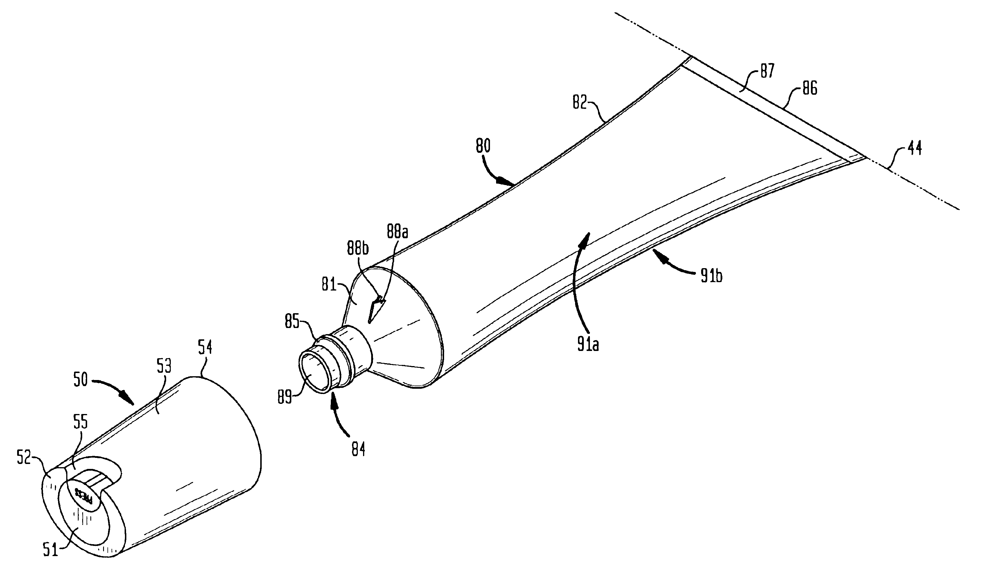 Oval-shaped tube closure