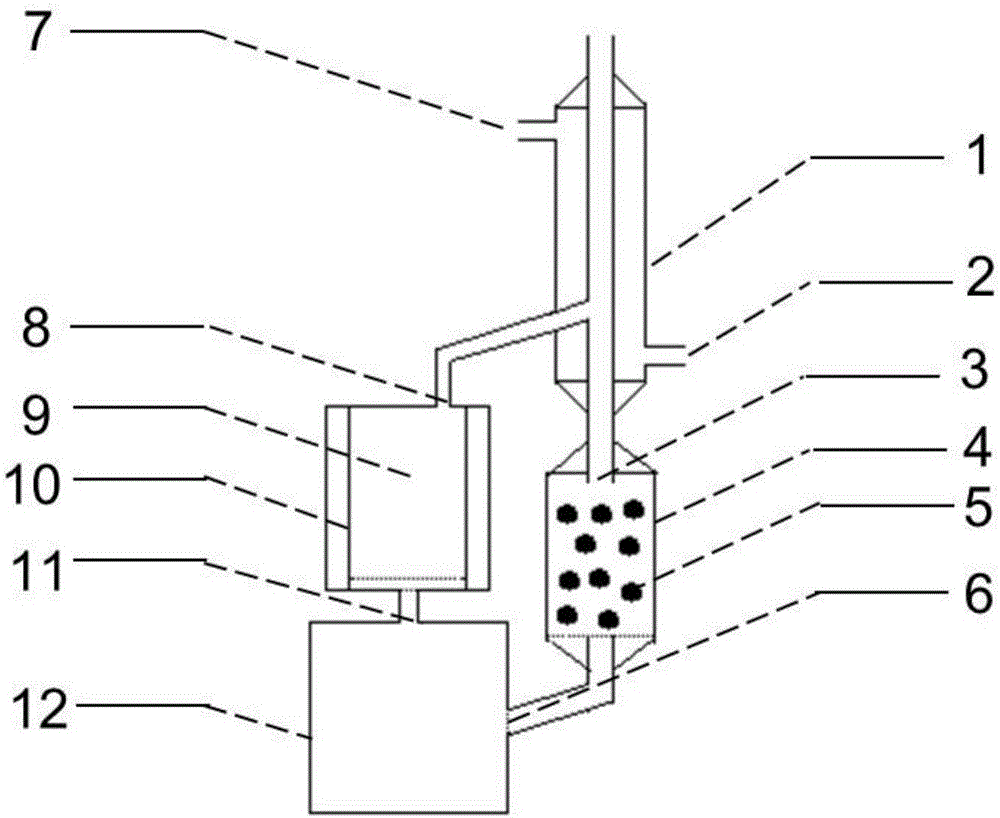 Vapor extracting device with silicagel column separating device and application of vapor extracting device