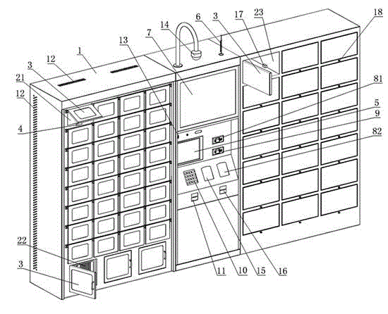 An intelligent life service comprehensive cabinet