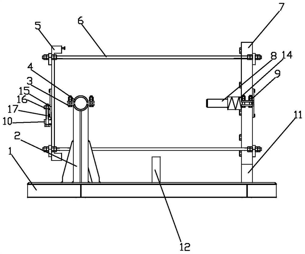 Integral transportation support for rear half section of gas compressor