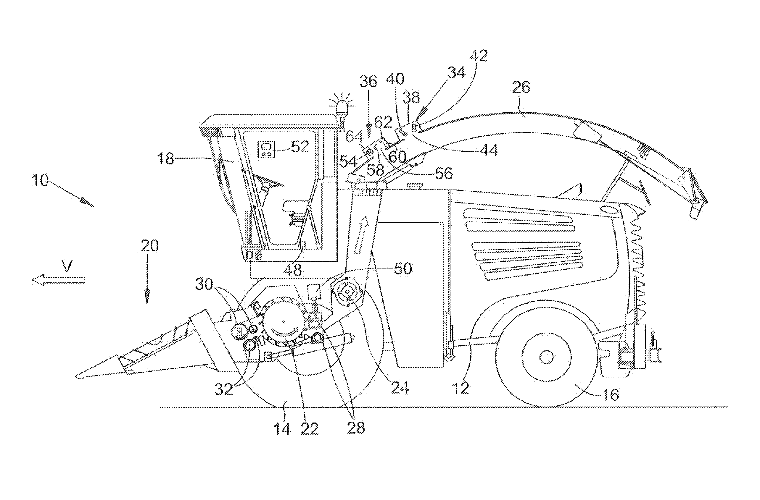 Forage harvester with a chopping mechanism and a reworking device located downstream from the chopping mechanism