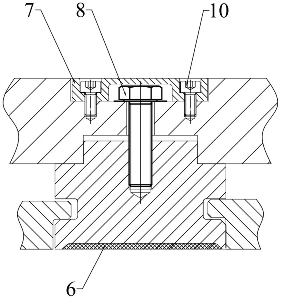 Detachable blade tip sealing ring of axial flow compressor and installation method