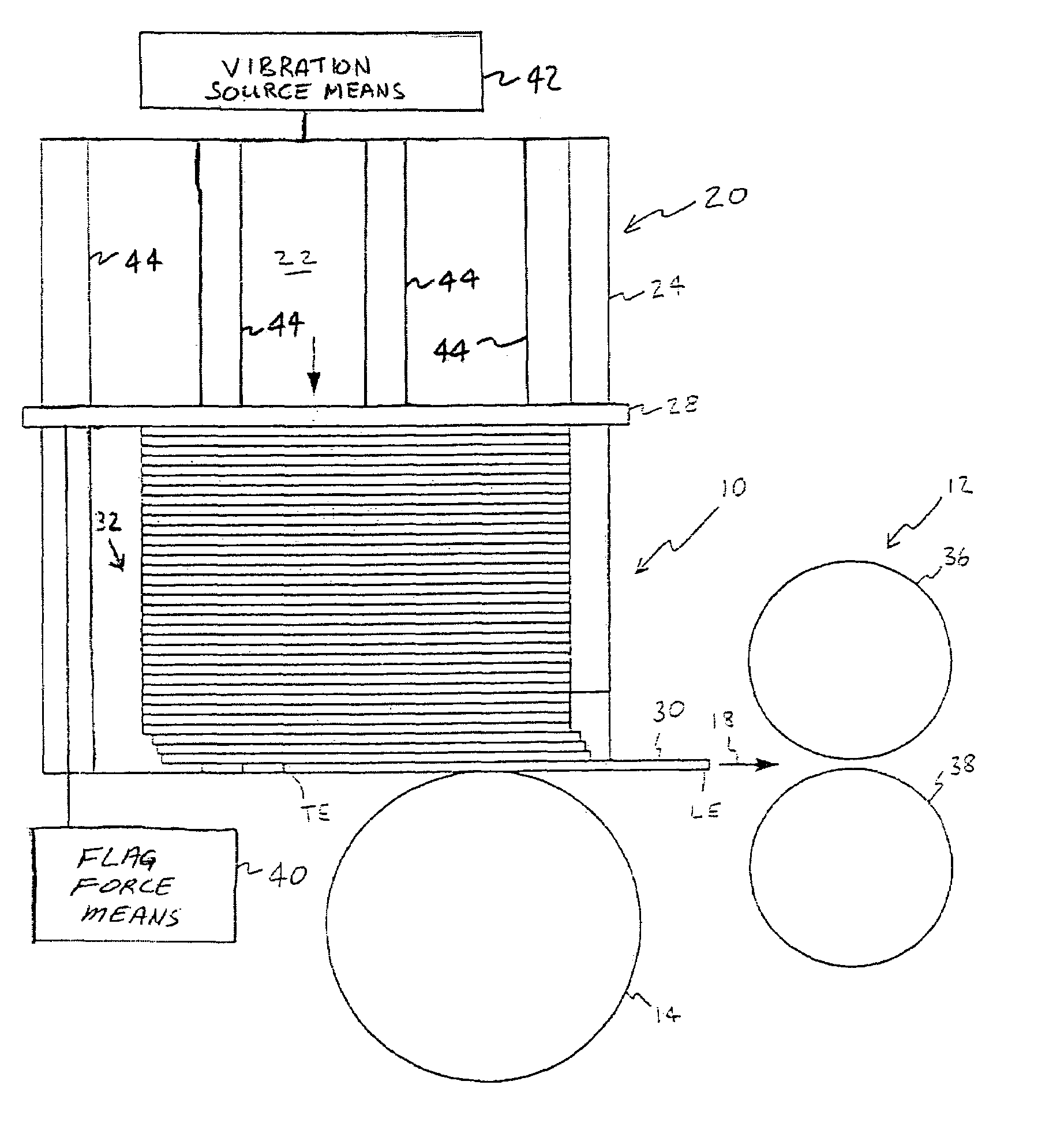 System for feeding and transporting documents