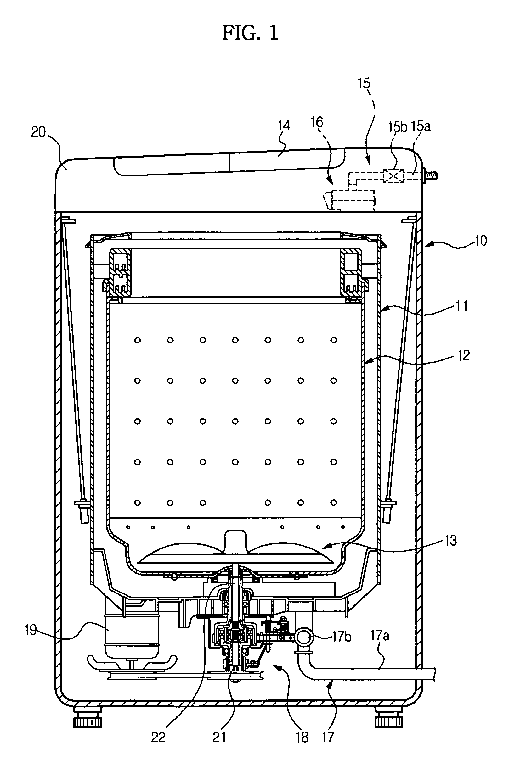 Washing machine performing shower rinsing and method of controlling the same