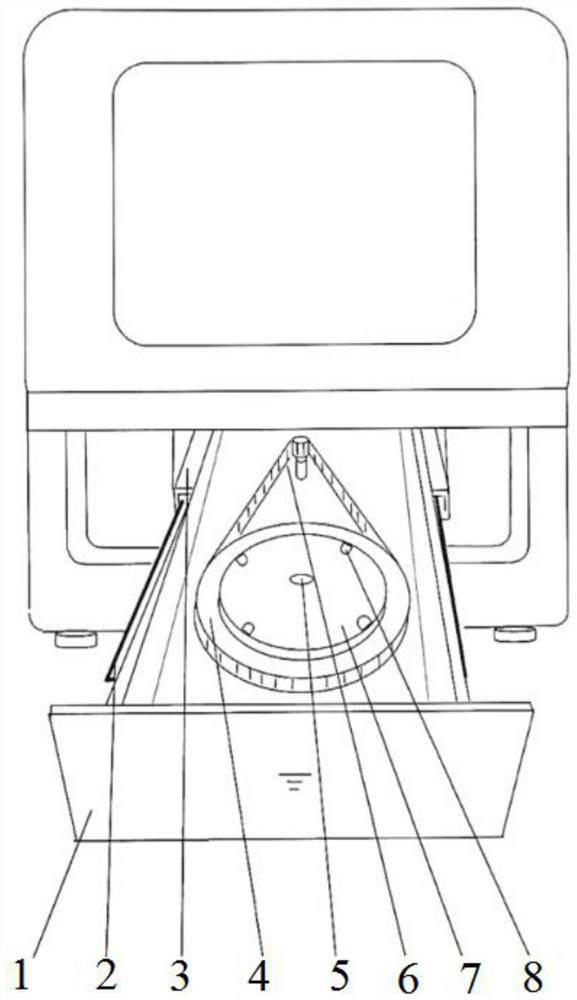 High-flux multi-card food safety detection equipment sample injection device