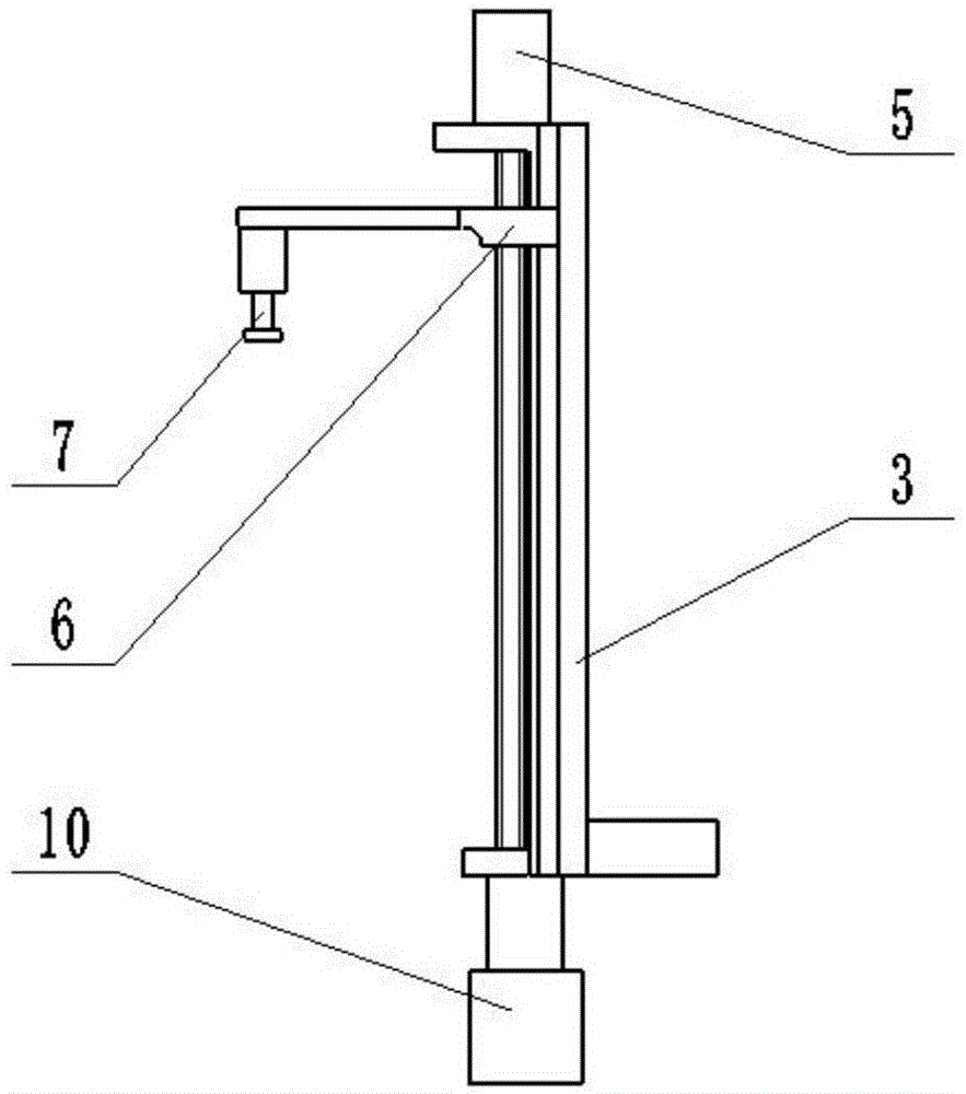 Device and method for measuring the perimeter of cabin section based on non-contact profiling method