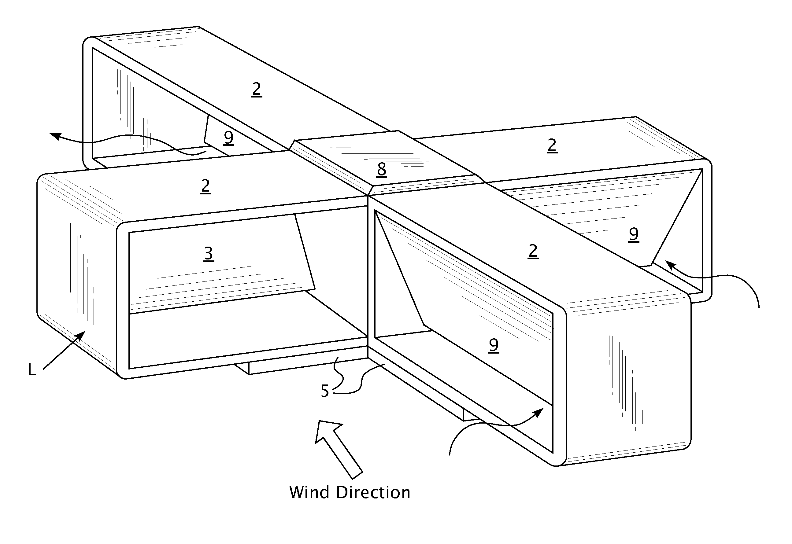 Vertical axis wind turbine with multiple flap vanes