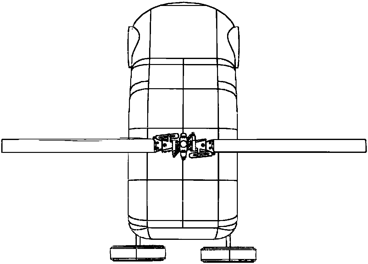 A ground-air dual-purpose flying vehicle with retractable rotor and its control method