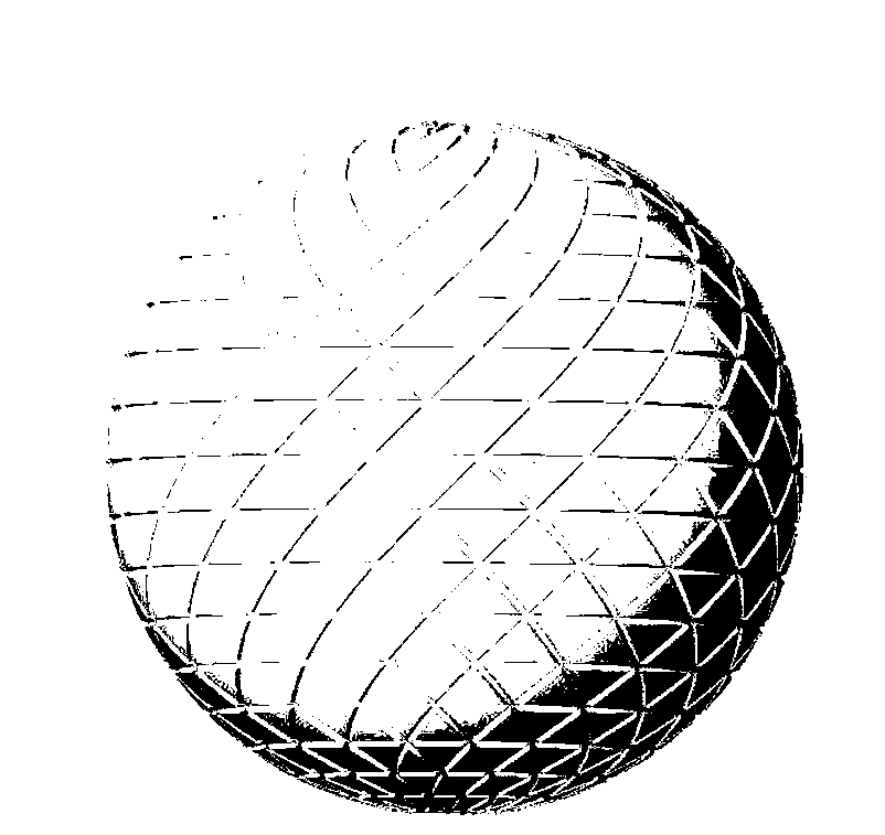 Triangular primitive three-dimensional ball target and industrial camera calibration method