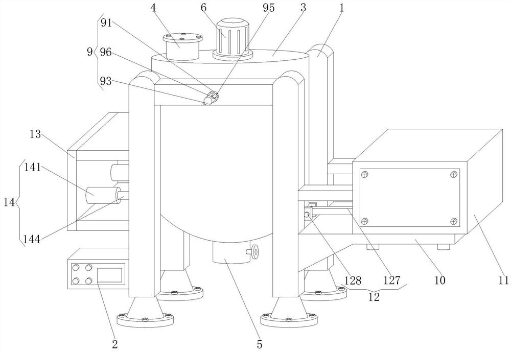 Aquaculture feed preparation device with uniform mixing function