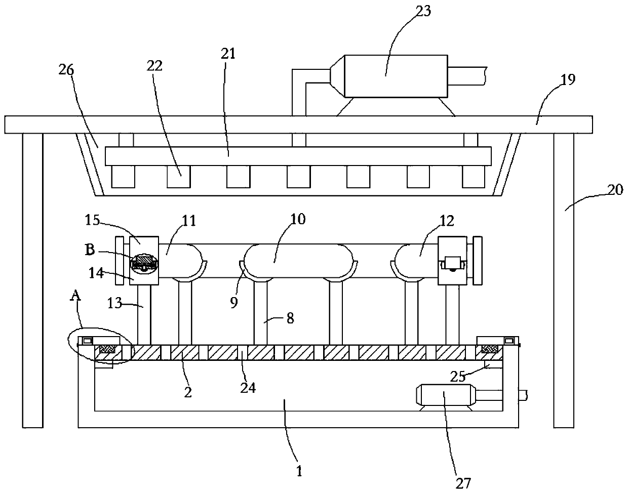 Polycarboxylate water reducer production equipment with water recycling function