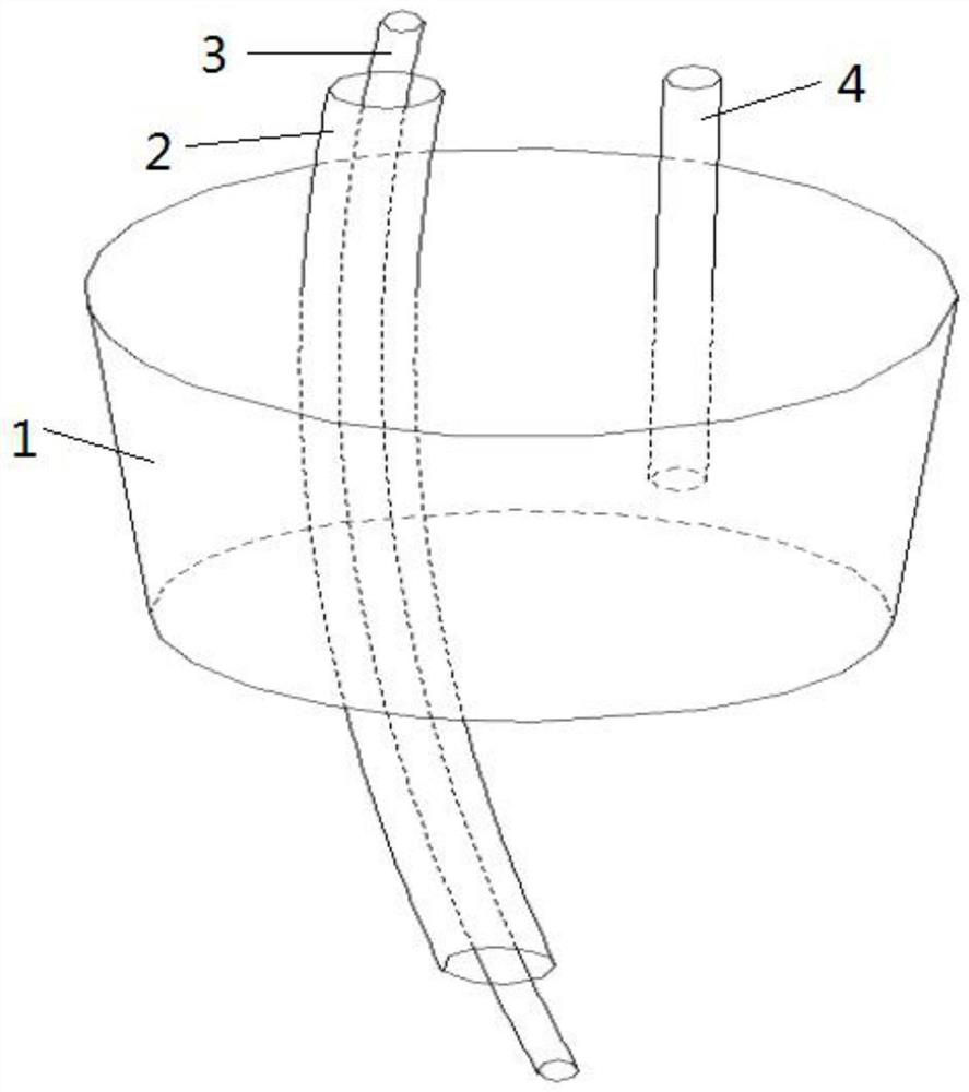 Postoperative anastomotic leakage drainage device and negative pressure drainage device