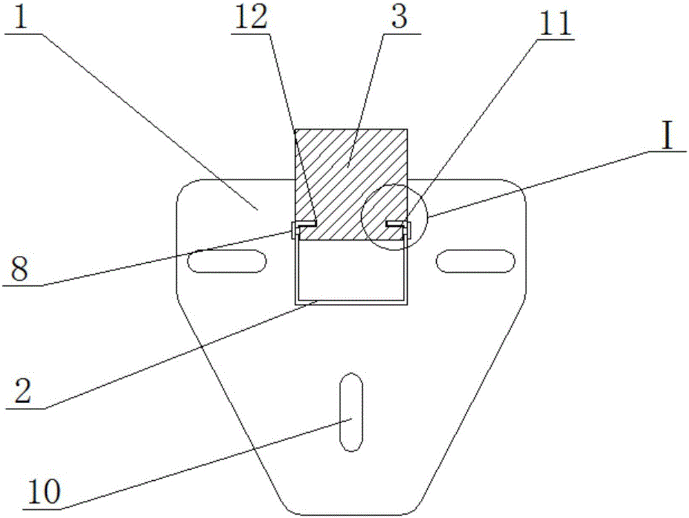 Low-voltage house service wire fixing device