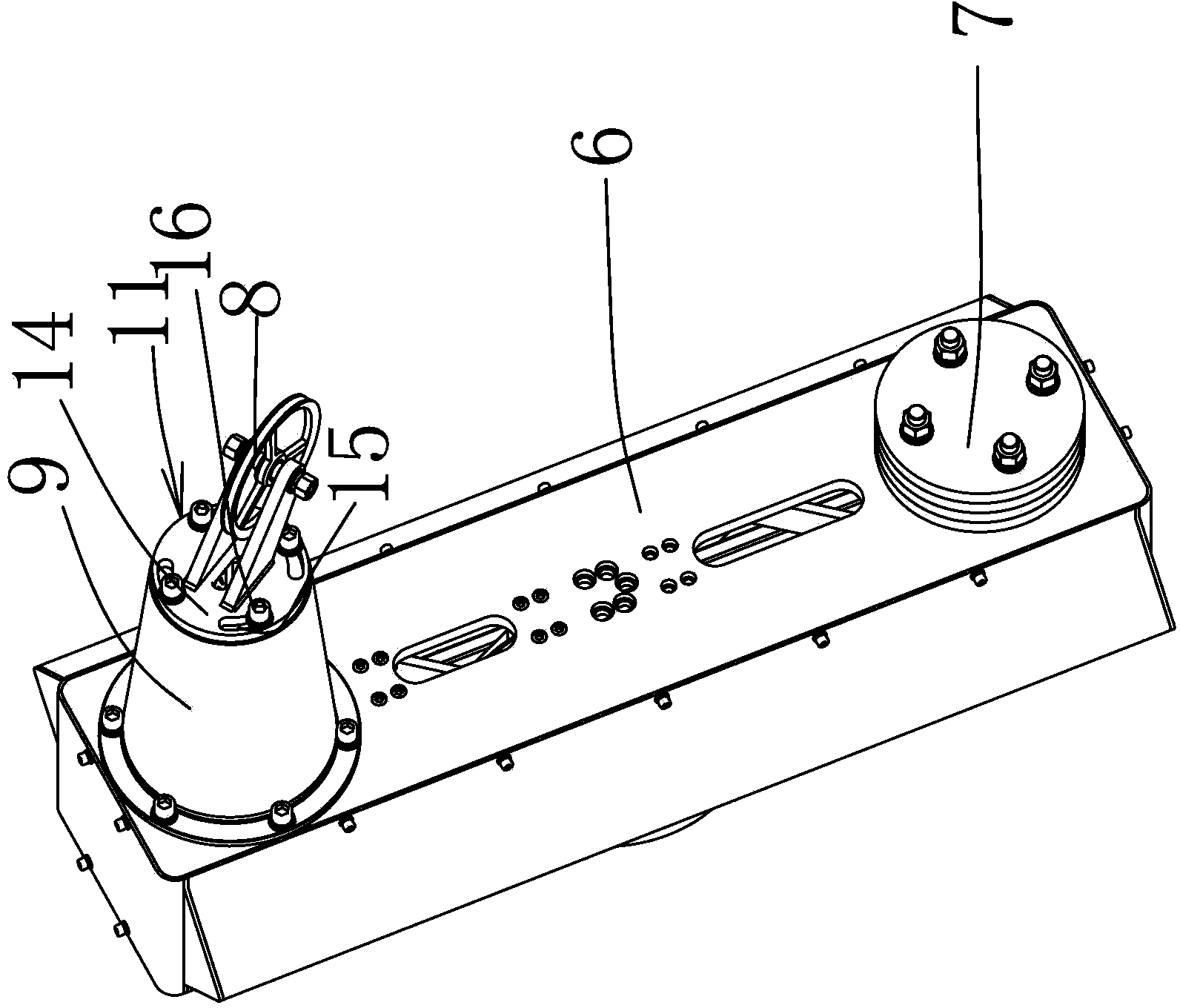 Cable single twister allowing height and side-direction adjusting