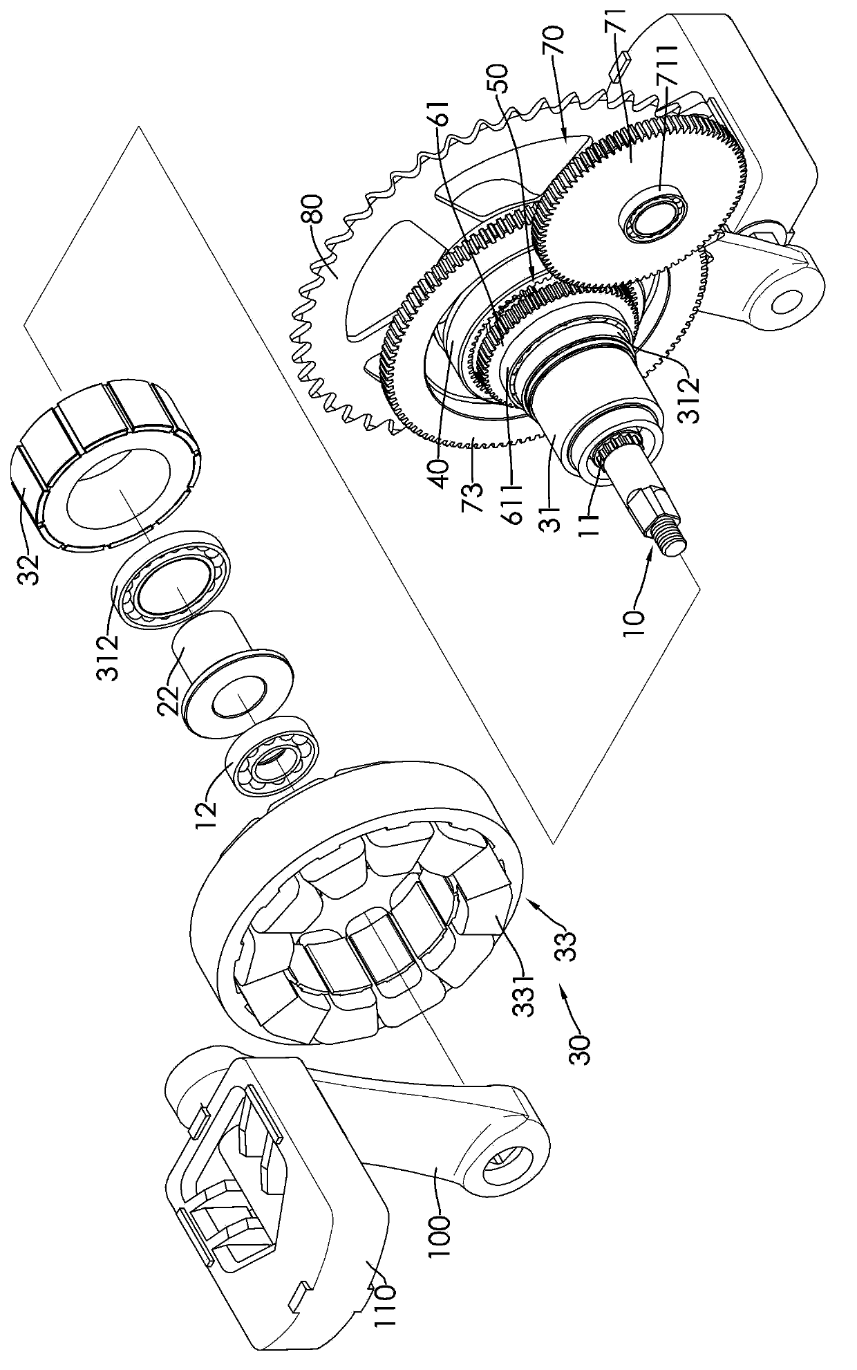 Automatic stepless speed change device of bicycles