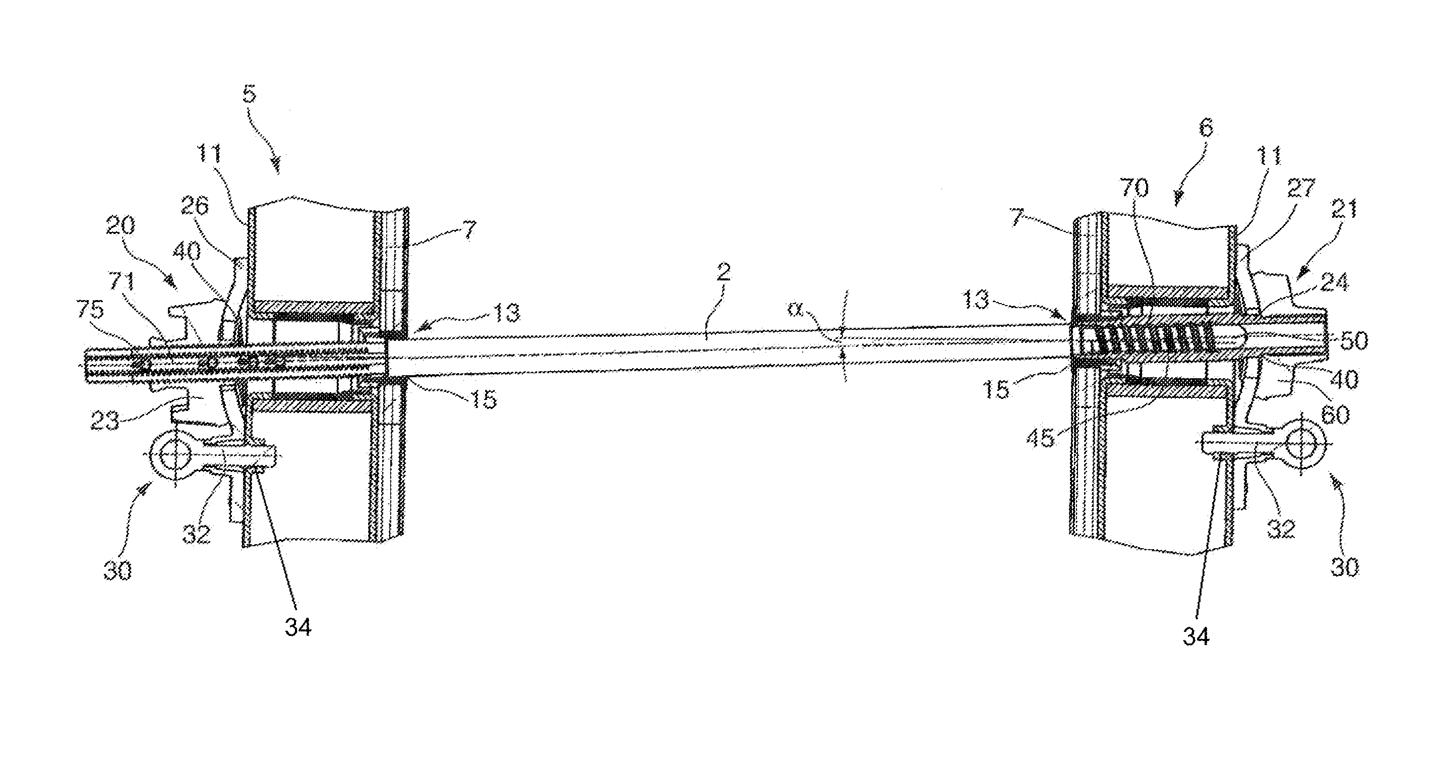 Anchor system of a concrete wall formwork