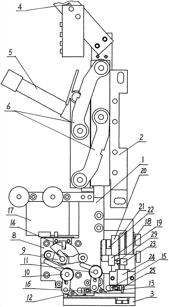 Computer embroidery machine glass bead multicolor bead sending device