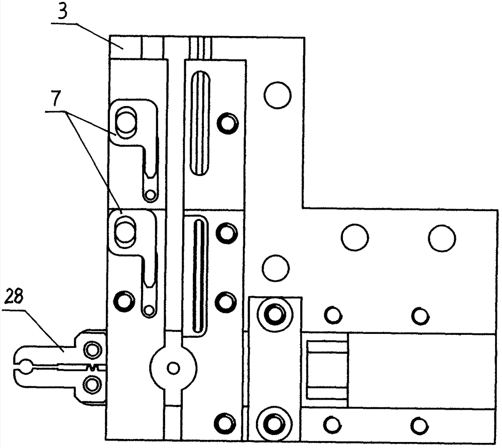 Computer embroidery machine glass bead multicolor bead sending device