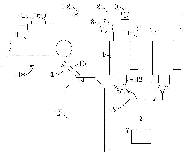 Sinter halide liquor spraying system