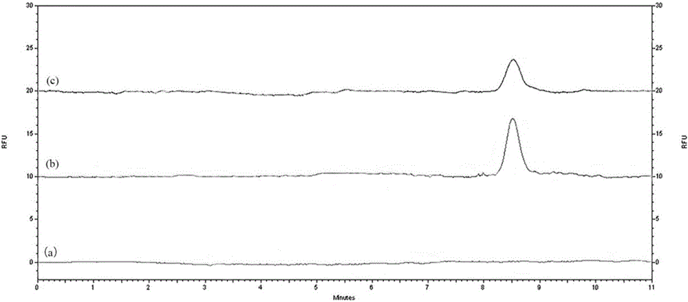 Capillary electrophoresis in-vivo detection method for cobra neurotoxin