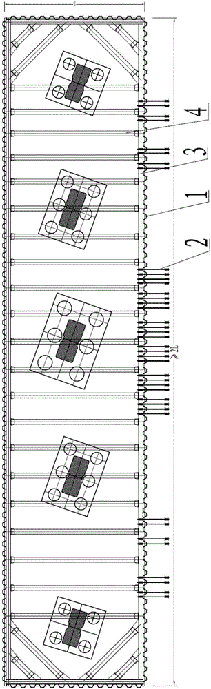 Construction method for small-spacing long-large underwater sheet steel pile cofferdams