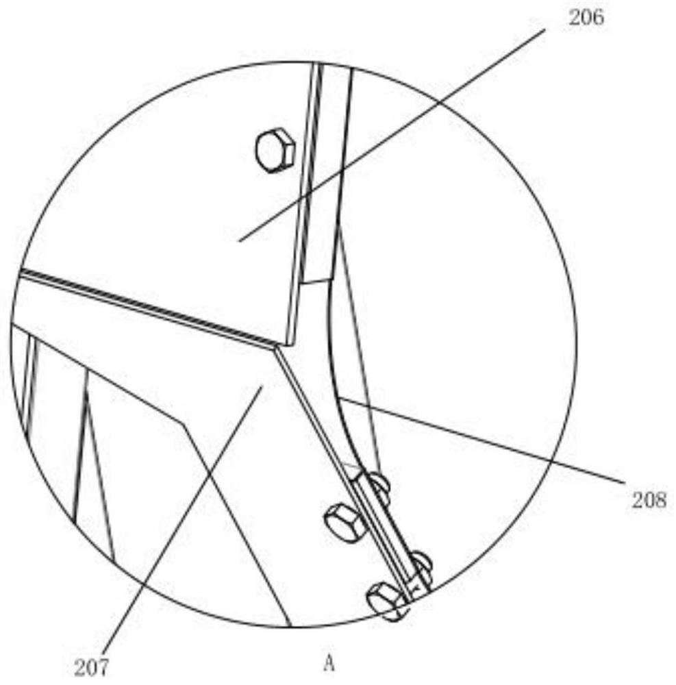 Photoelectric unloading device for sesame cake and its working method