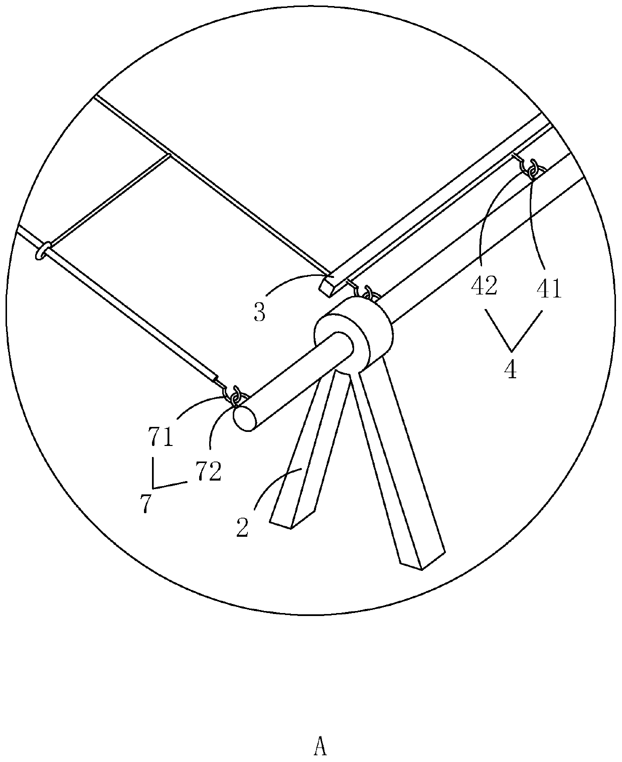 Integrally poured building house construction device and construction method thereof