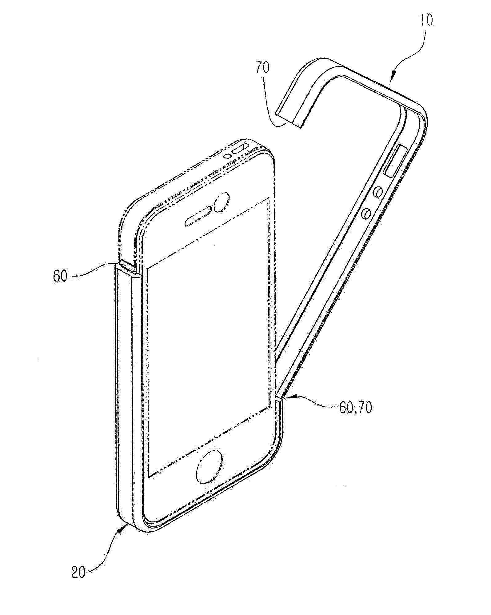 Protective case for portable electronic device