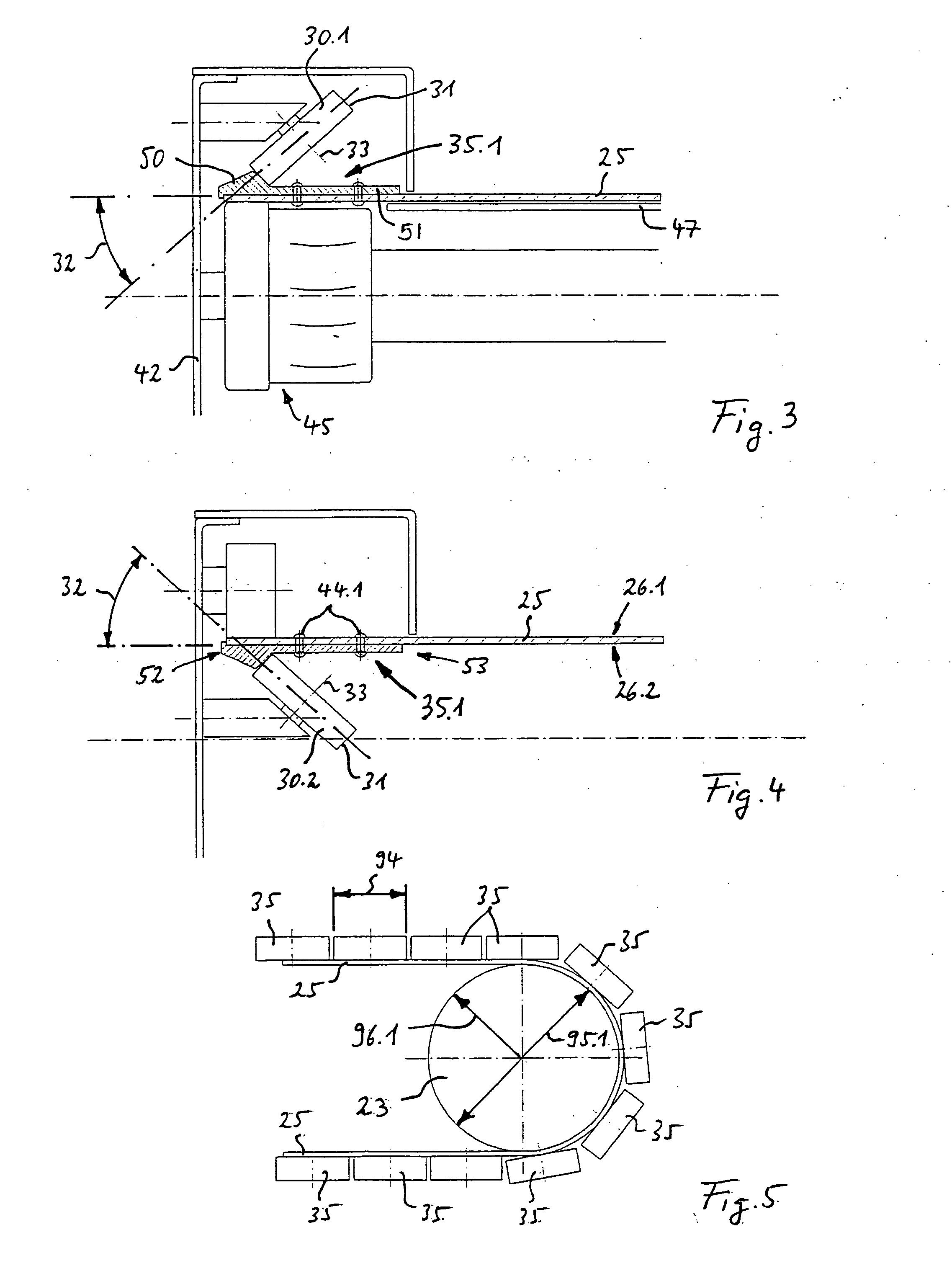 Belt band conveyor having separate guide shoes