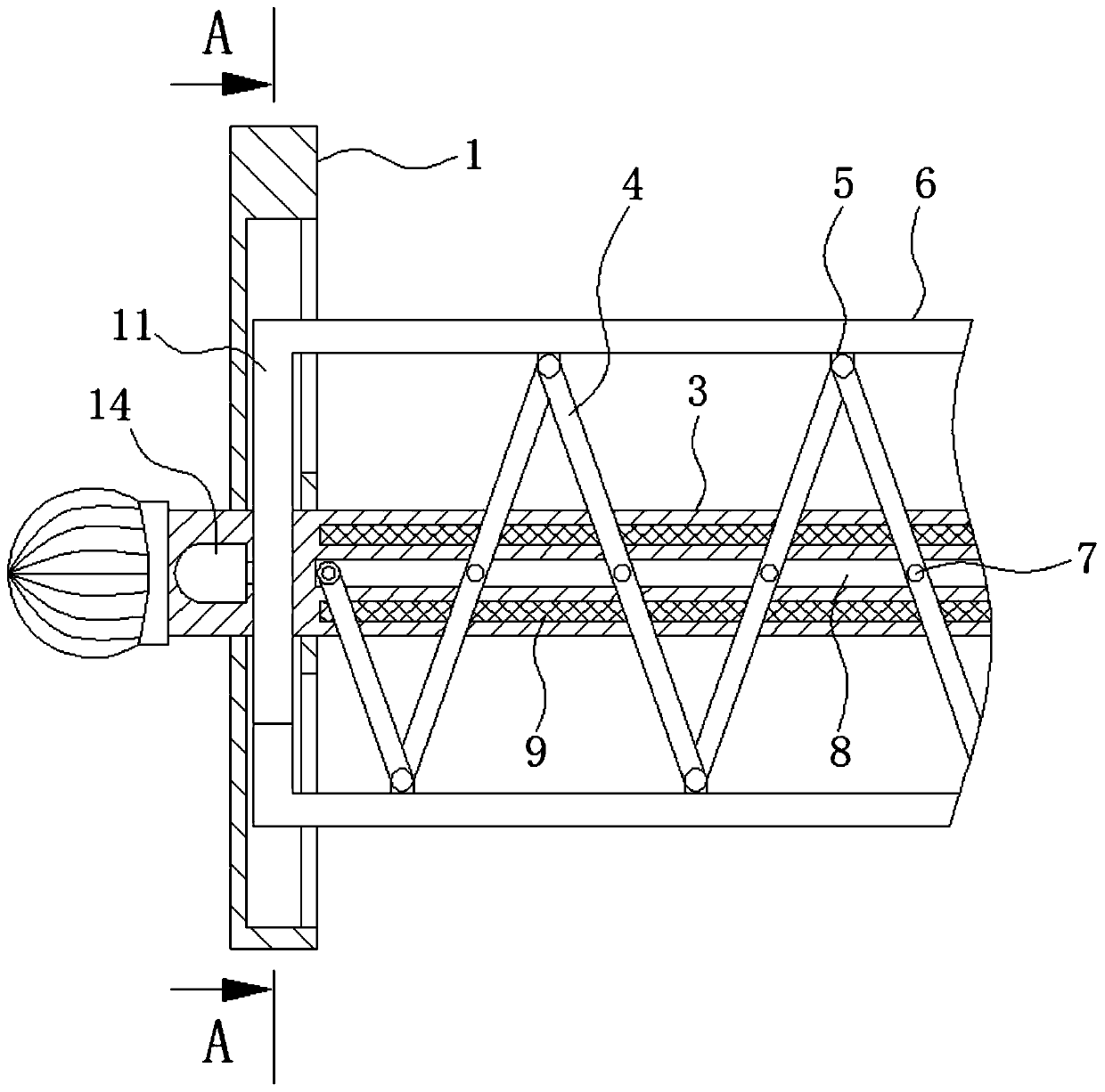 Electric Roman rod opening and closing curtain based on magnetic suspension principle