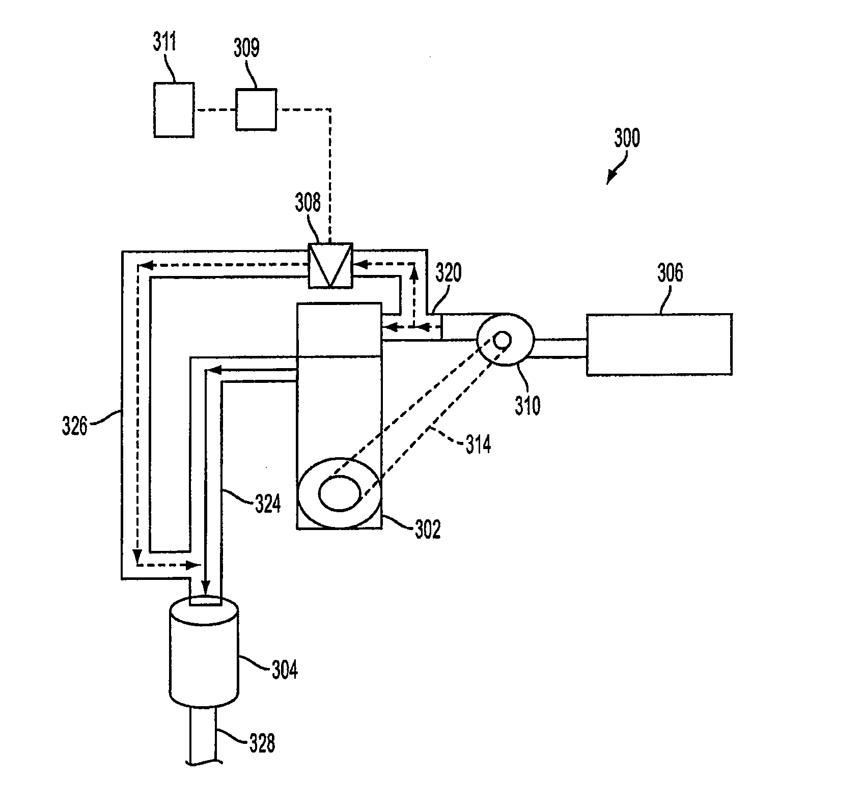 Boost extraction method of secondary air injection for internal combustion engine emission control