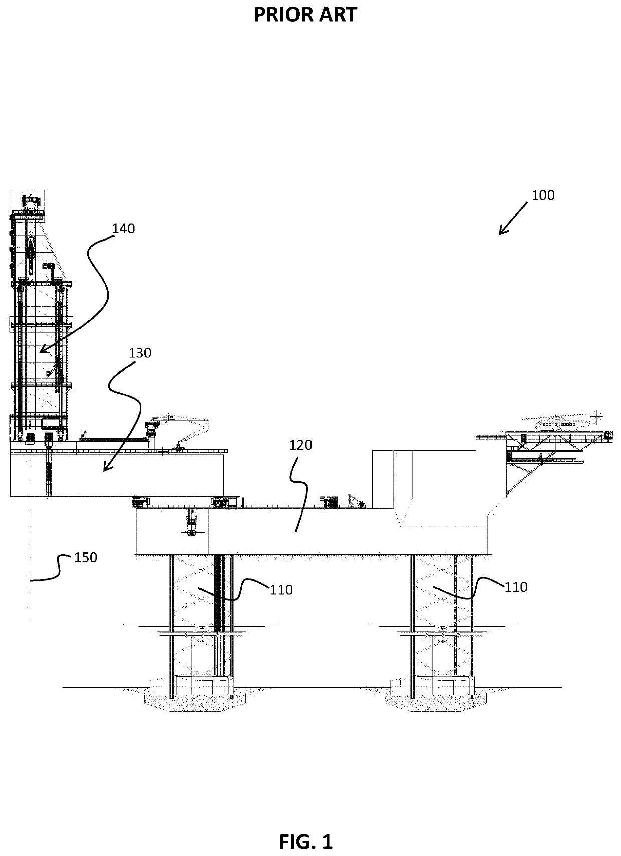 Jack-up rig for performing multiple independent operations simultaneously