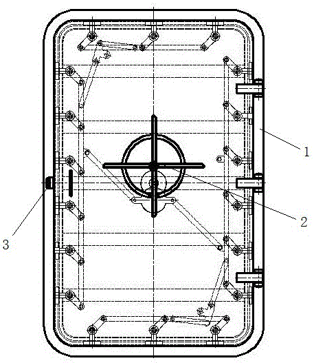 Flame-retardant corrosion-resistant watertight door