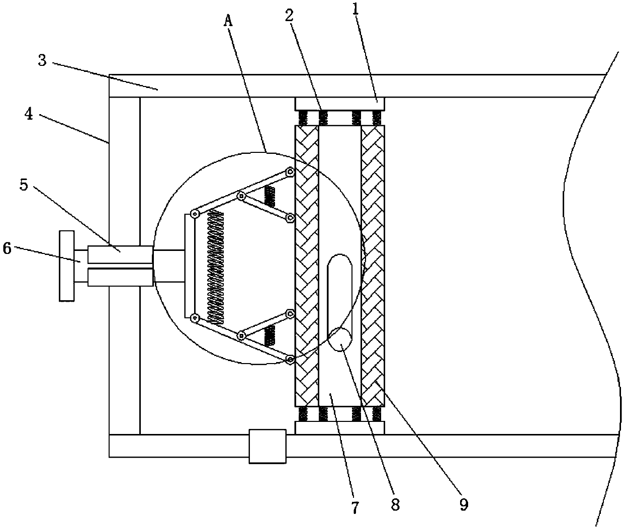 Convenient-to-clean atmospheric pollution treatment device