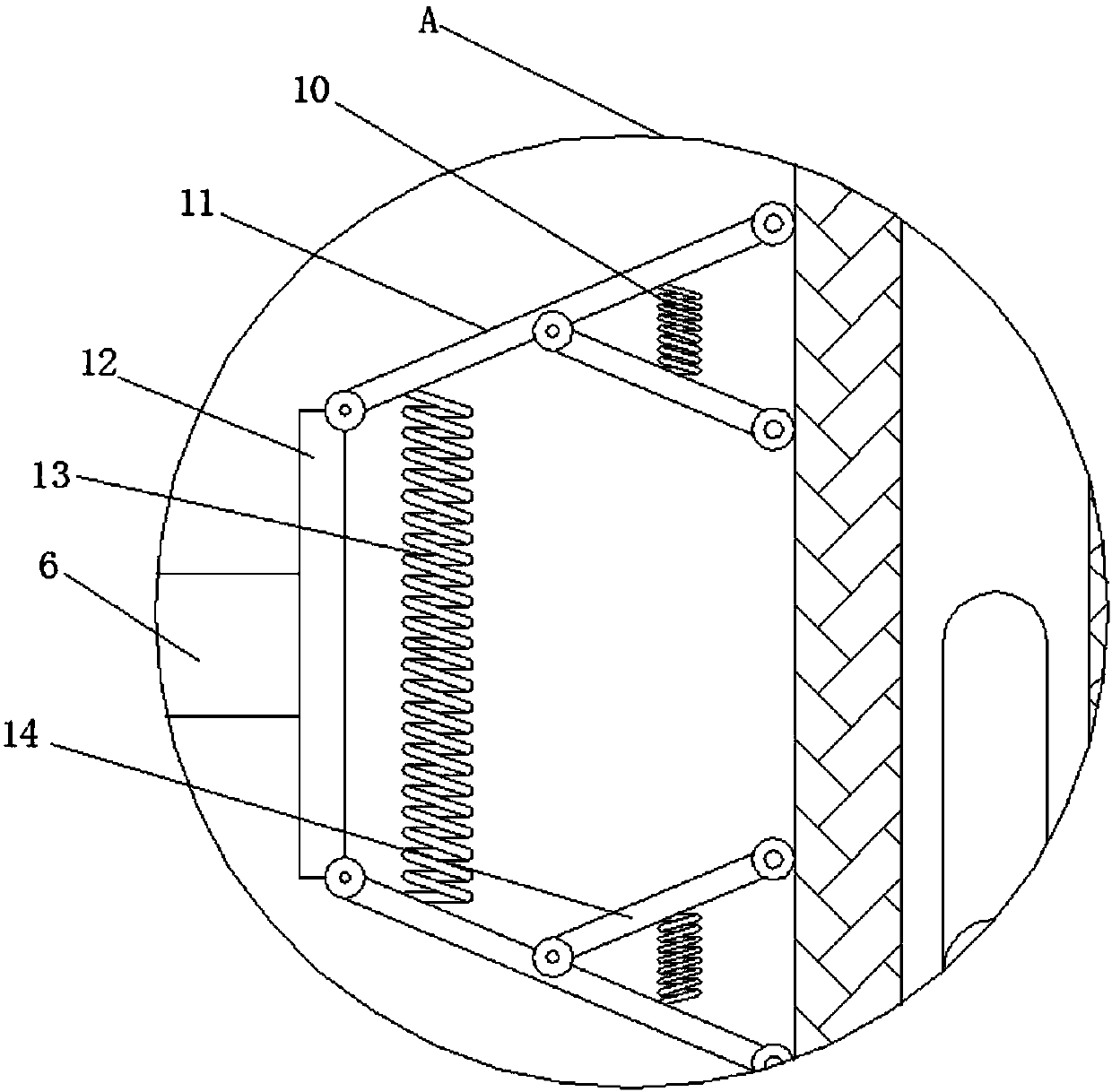 Convenient-to-clean atmospheric pollution treatment device