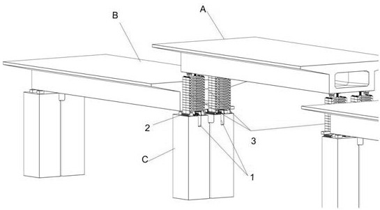 High-position non-jacking beam falling construction method