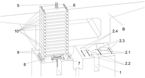 High-position non-jacking beam falling construction method