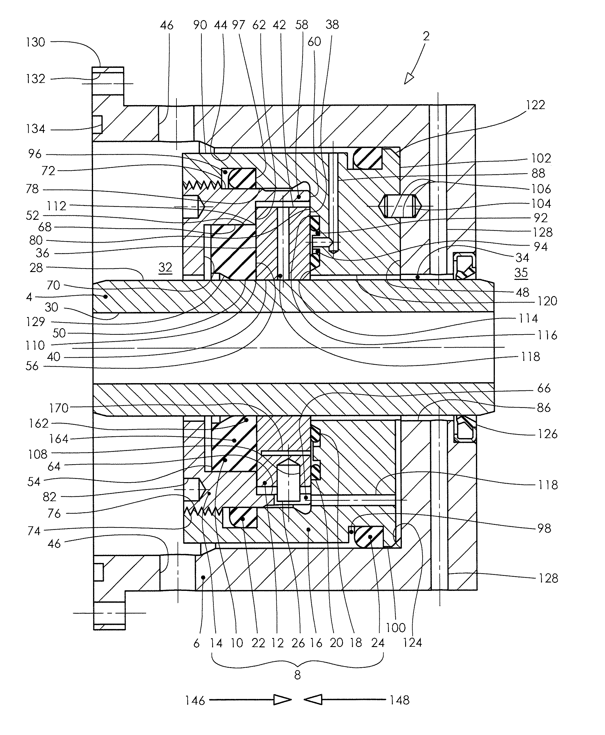 Dynamic backup ring assembly