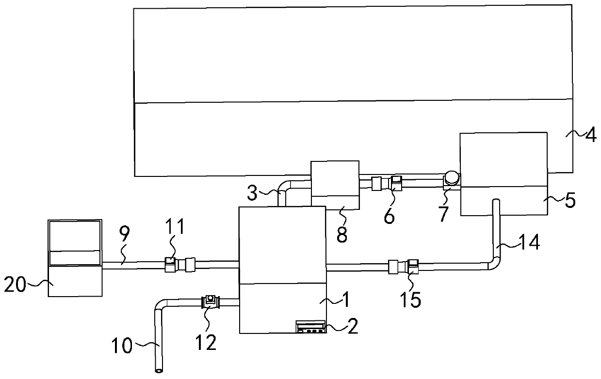 Automatic centralized water supply system special for printer