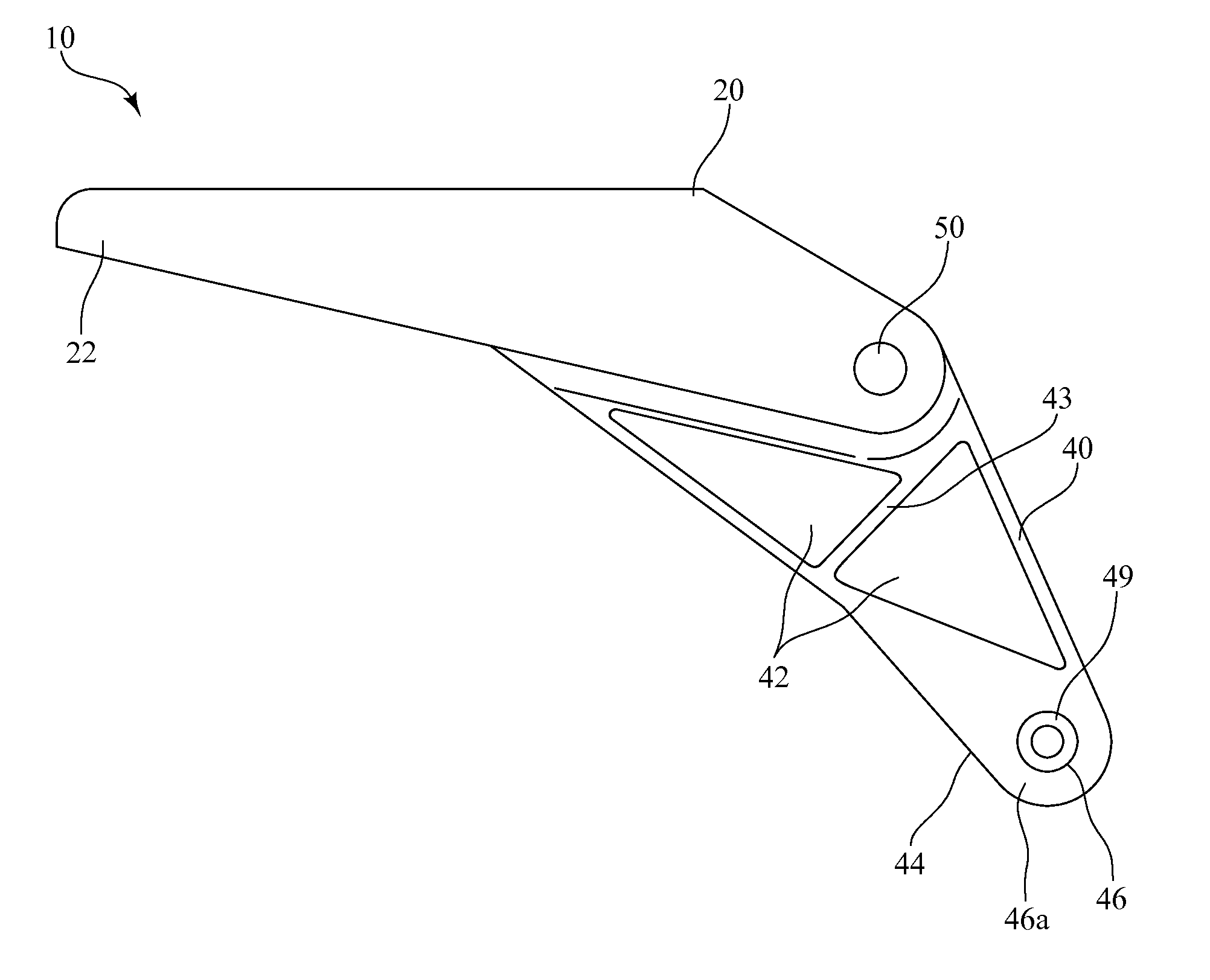 Diverter swing arm