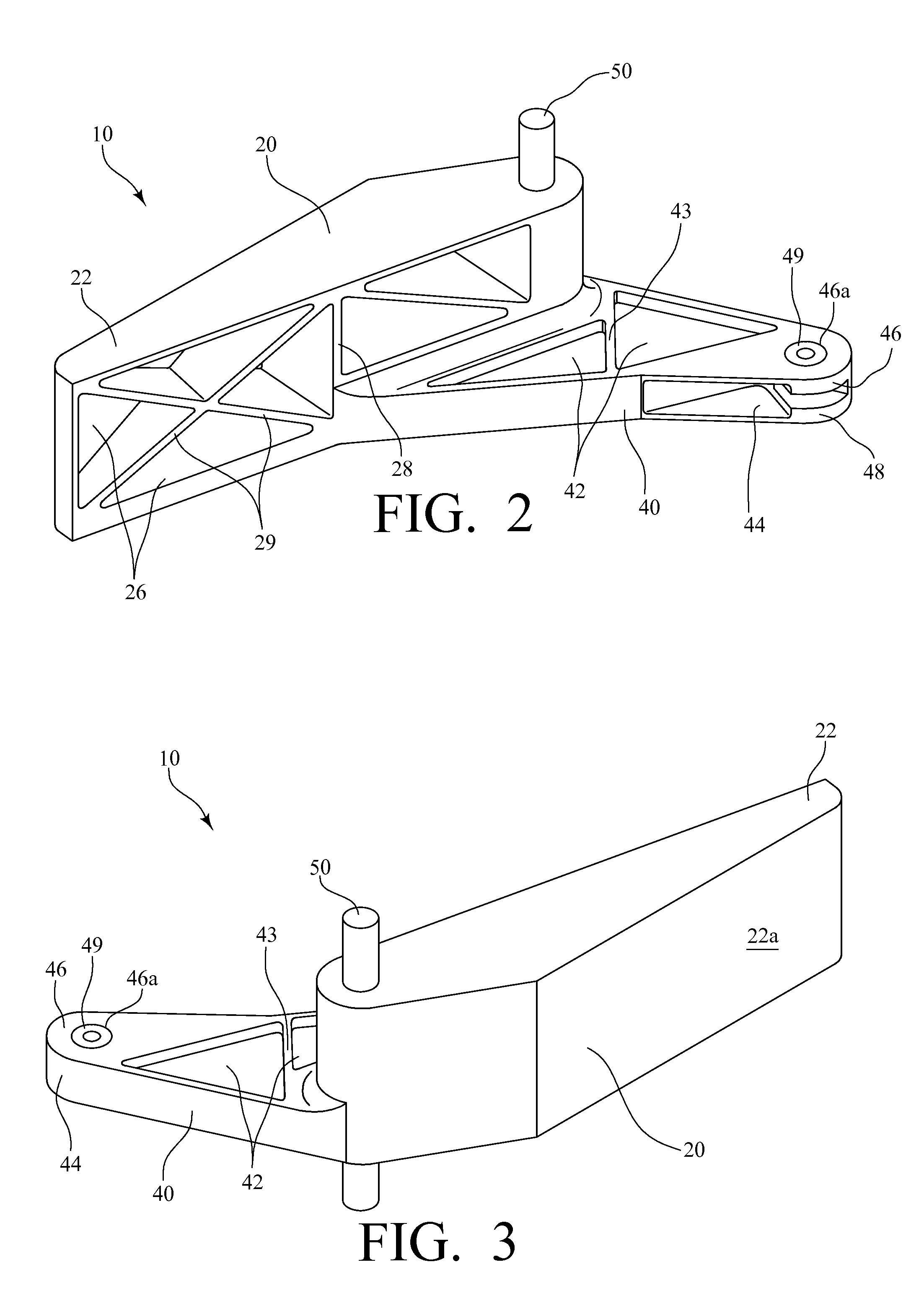 Diverter swing arm