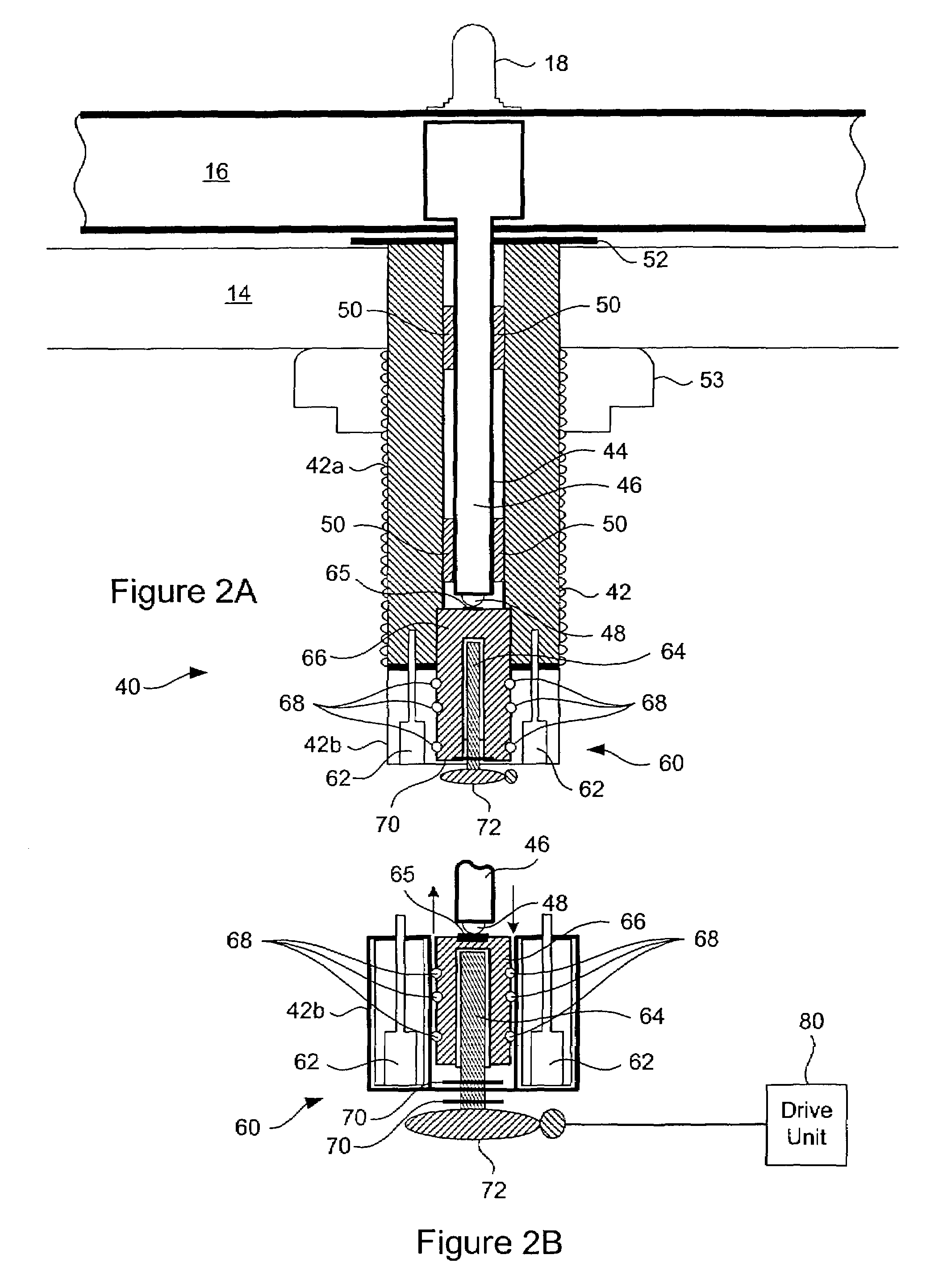 Turntable with vertically adjustable platter