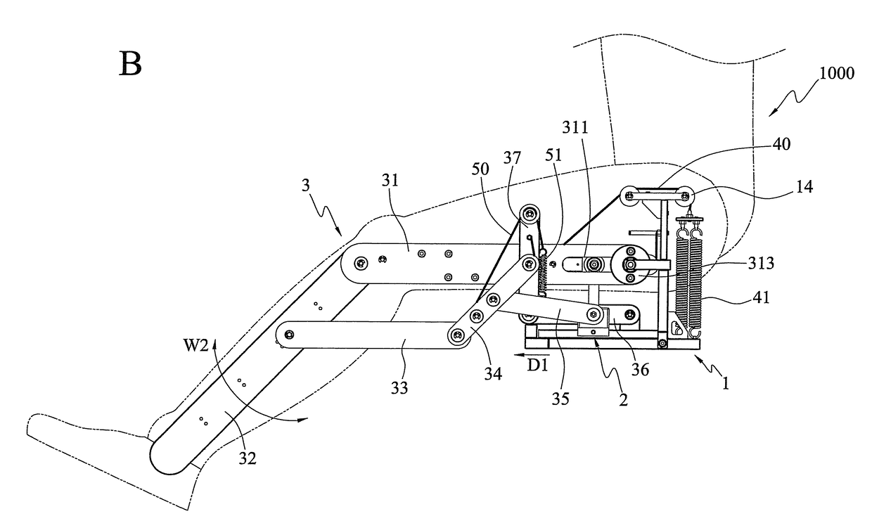 Auxiliary device for muscle strength training