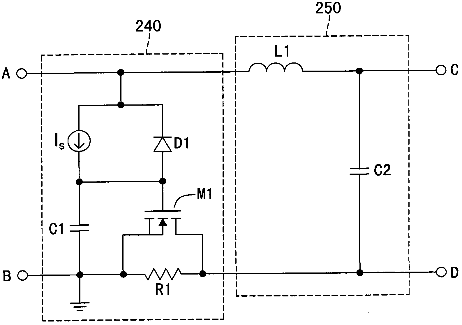 Dynamic damper and lighting driving circuit comprising the dynamic damper