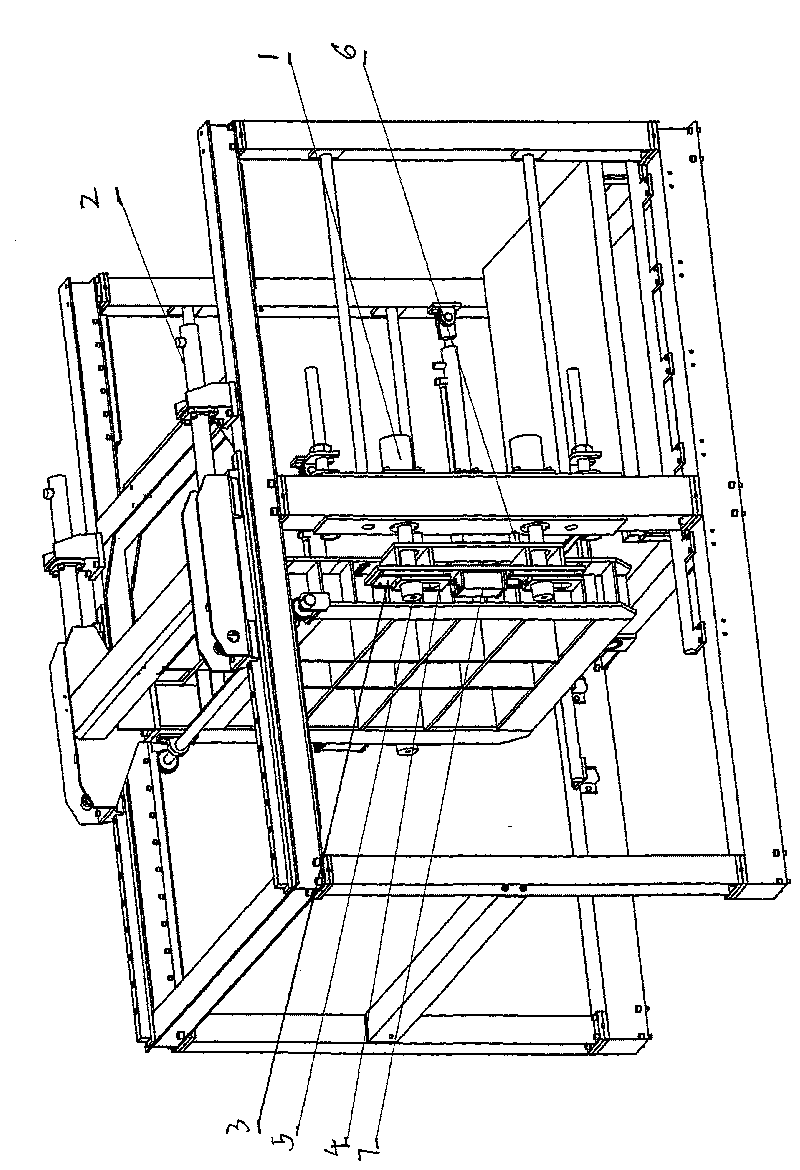 Locking mechanism of clamp type double-template full-automatic foamed plastic forming machine