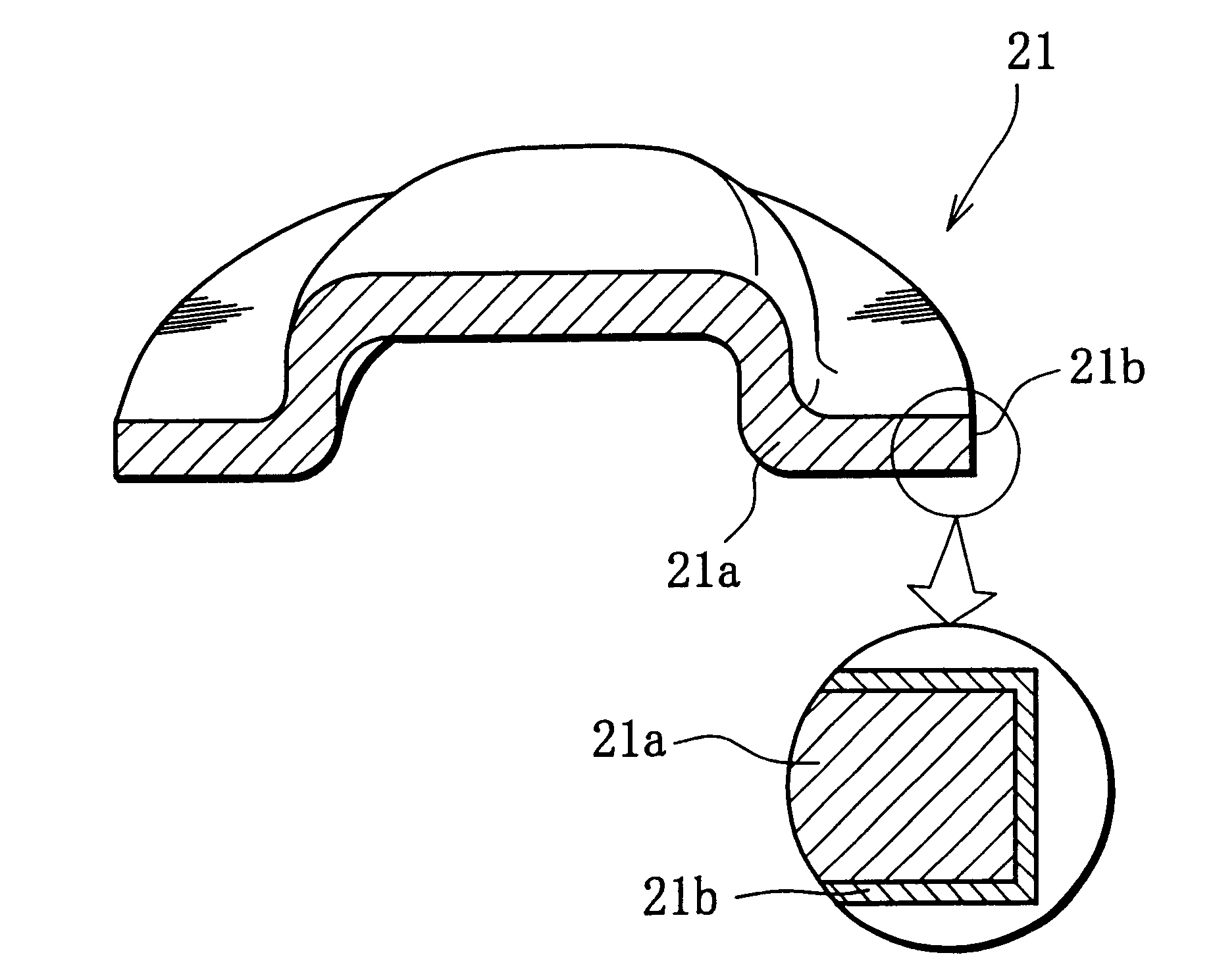 Battery, lead member for battery connection, and battery pack using the same